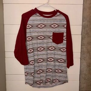 Retrofit baseball T-shirt